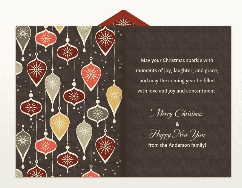 Christmas greeting card sample